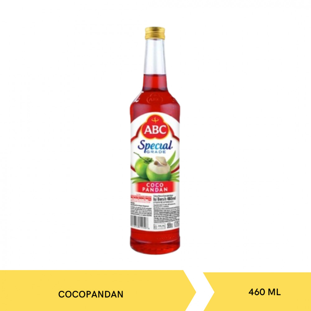 ABC SYRUP SPECIAL COCOPANDAN 460ML X 12