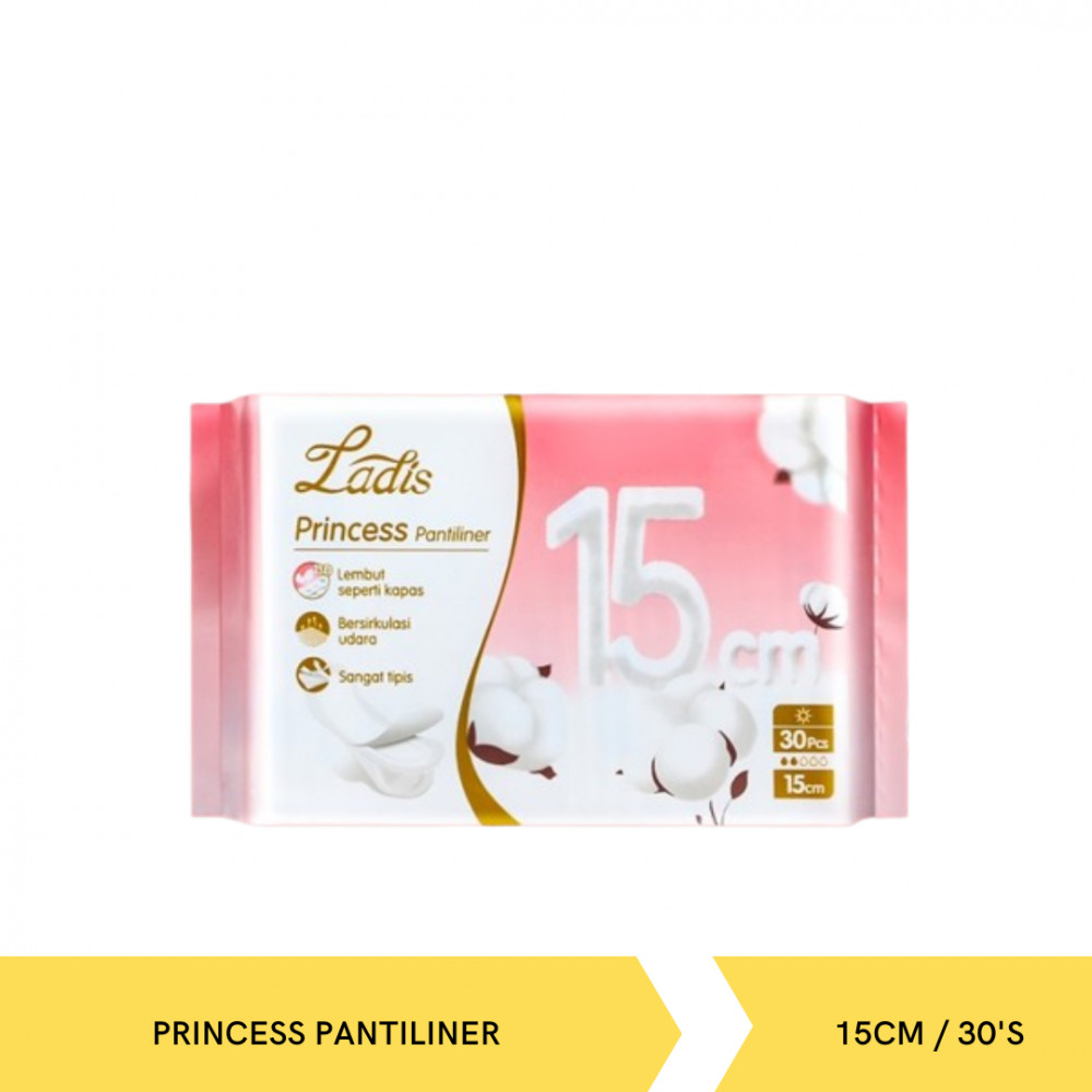 LADIS PRINCESS PANTILINER 15CM 30`S-DNR