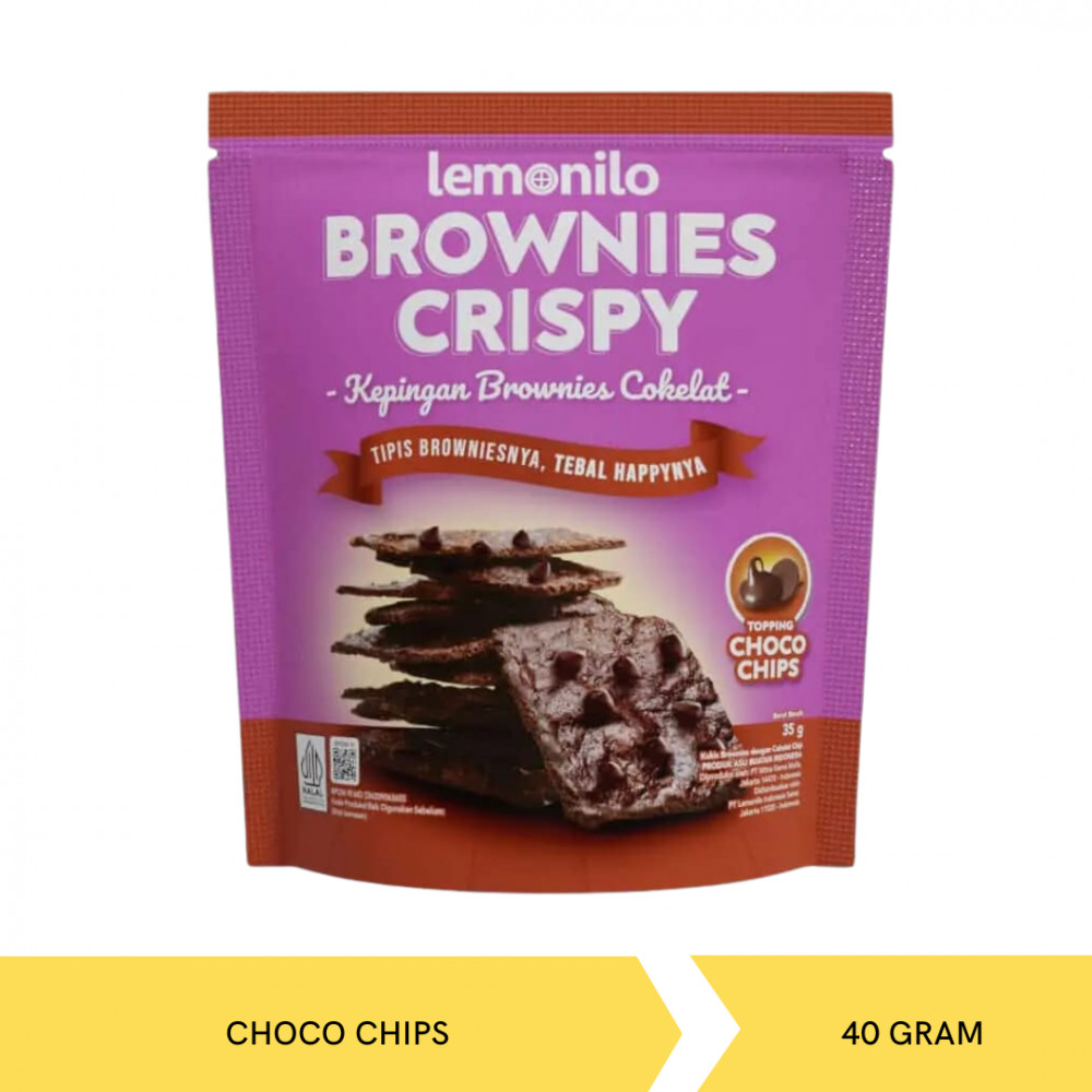 LEMONILO BROWNIES CRISPY CHOCOCHIPS 35G X 12