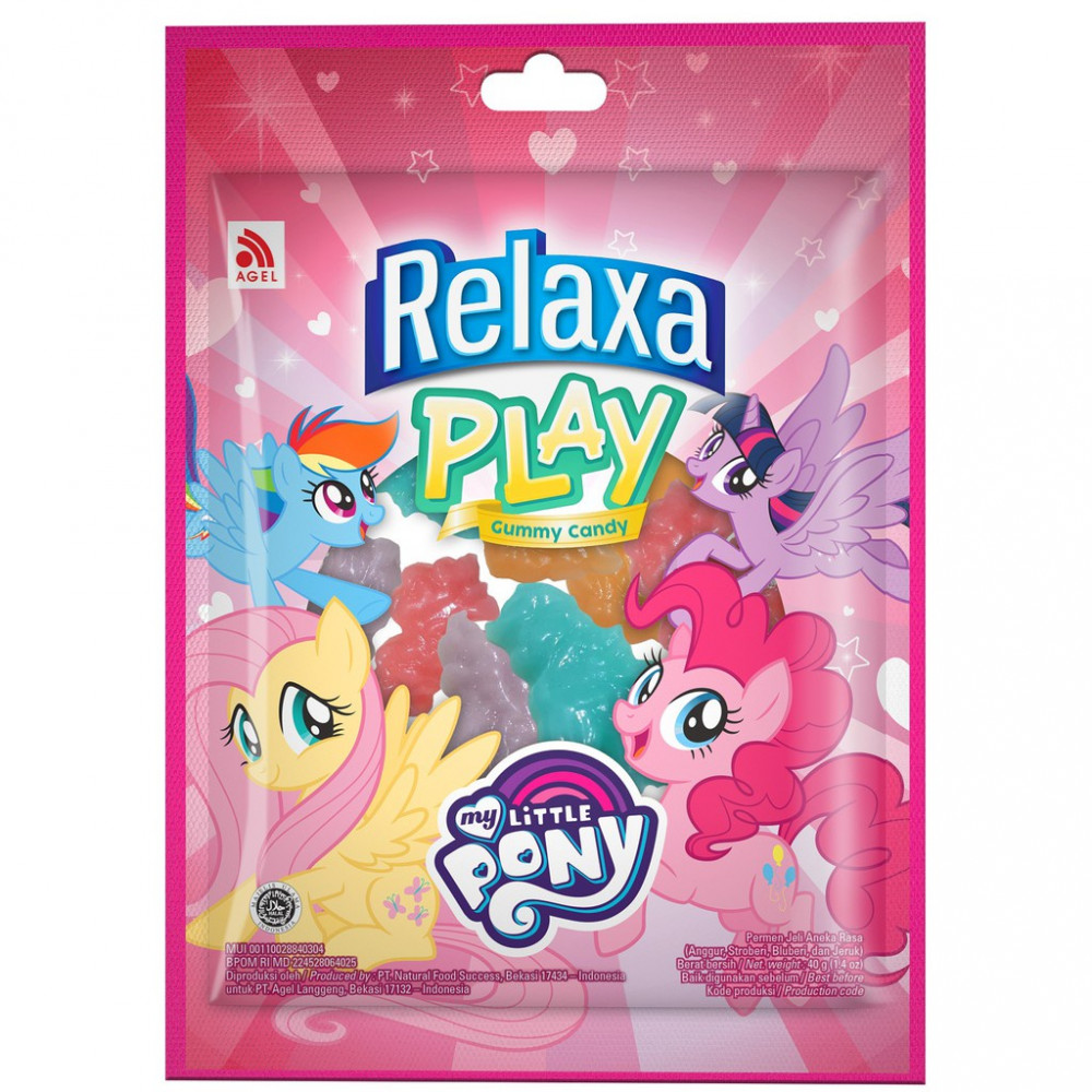 RELAXA PLAY GUMMY CANDY MY LITTLE PONY 40G