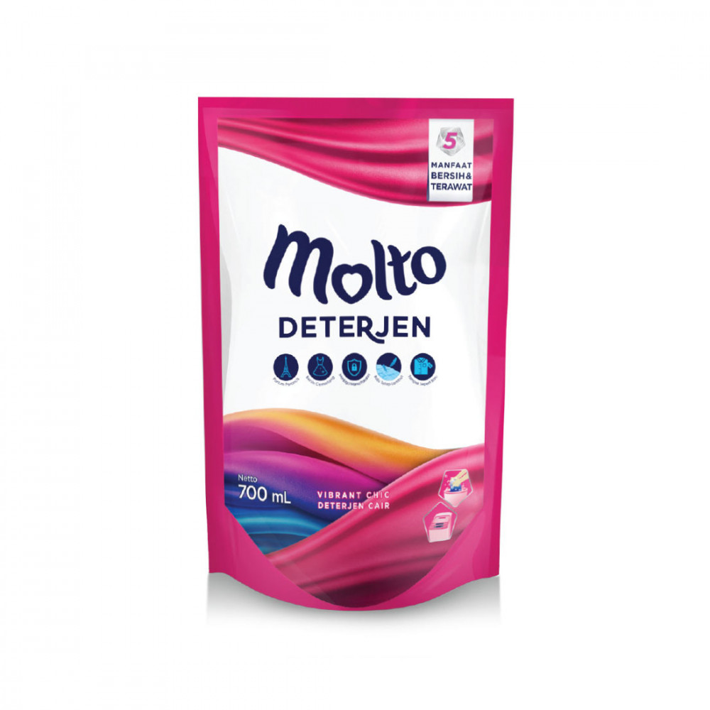 MOLTO LIQ DET VIBRANT CHIC PINK 700ML X 12-DNR