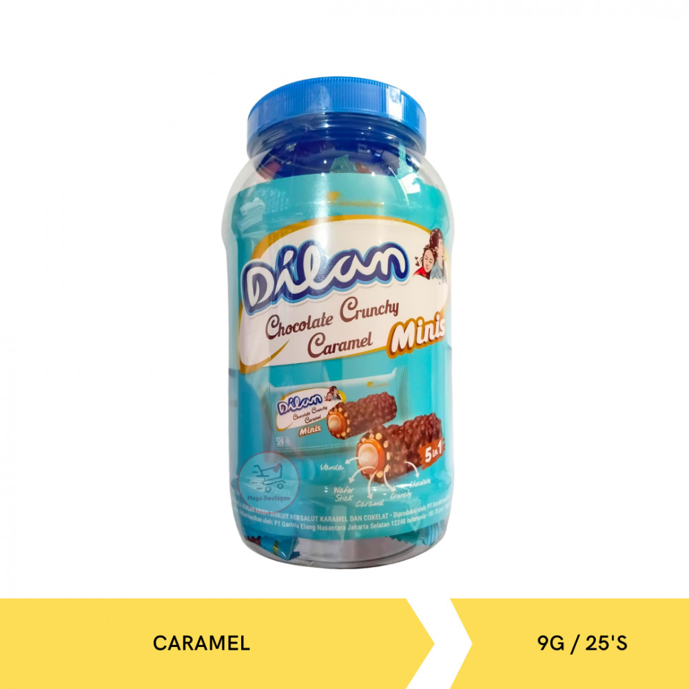 DILAN CHOCO CRUNCHY CARAMEL TOPLES 9.5G/25`S X 8