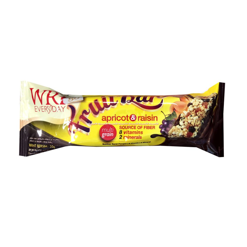 WRP EVERYDAY FRUIT BAR 20G APRICOT X12