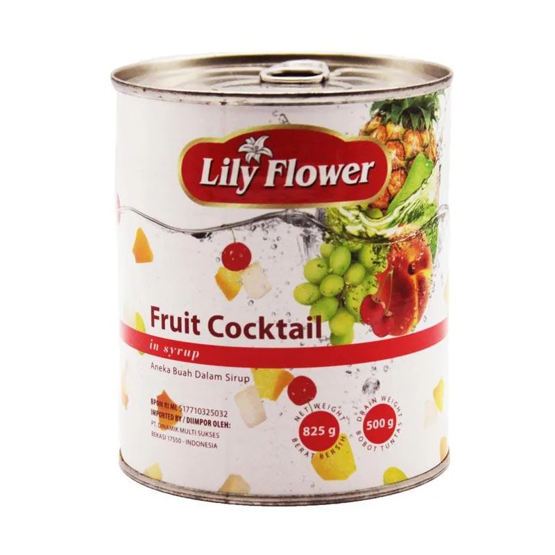LILY FLOWER FRUIT COCKTAIL 825G X 12 - DNR