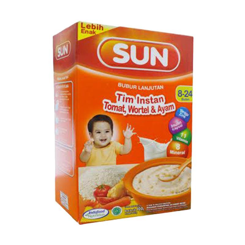 SUN BUBUR LANJUTAN 8+ TIM TOMAT WORTEL&amp;AYAM 100G
