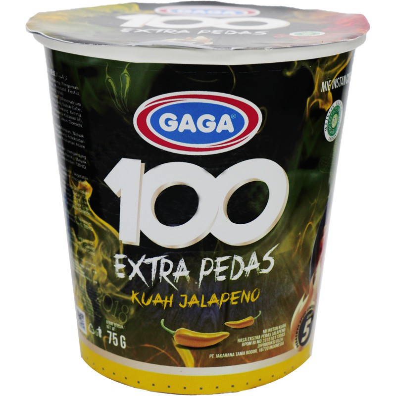 GAGA 100 MIE KUAH XTRA PDS JALAPENO CUP 75G X 24