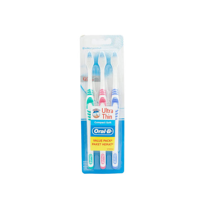 ORAL B T.BRUSH ULTRA THIN 0.01MM 3`S XTRA SOFT