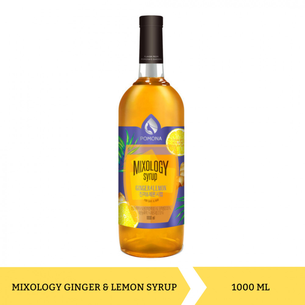 POMONA SYRUP MIXOLOGY GINGER&amp;LEMON 1000ML