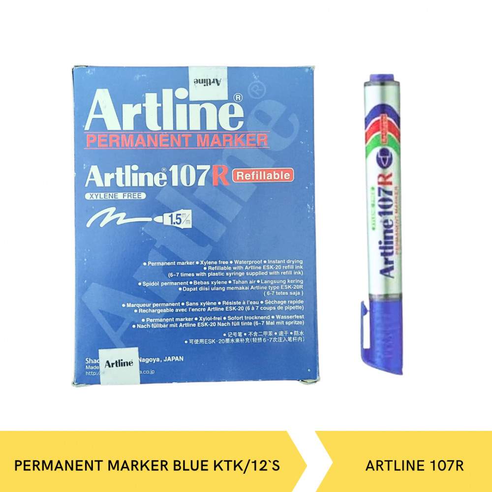 ARTLINE 107R PERMANENT MARKER BLUE KTK/12`S