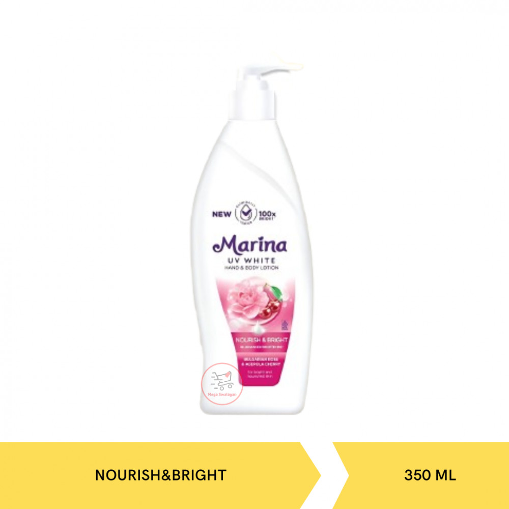 MARINA HBL UV WHT NOURISH&amp;BRIGHT PUMP 350ML