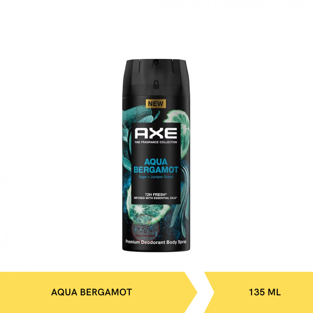 AXE BODYSPRAY AQUA BERGAMOT 135ML X 12