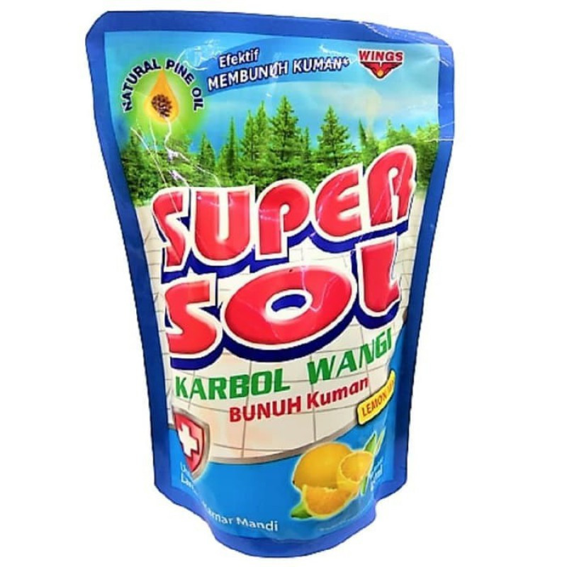 SUPERSOL 450ML LEMON REFILL X 12 - DNR