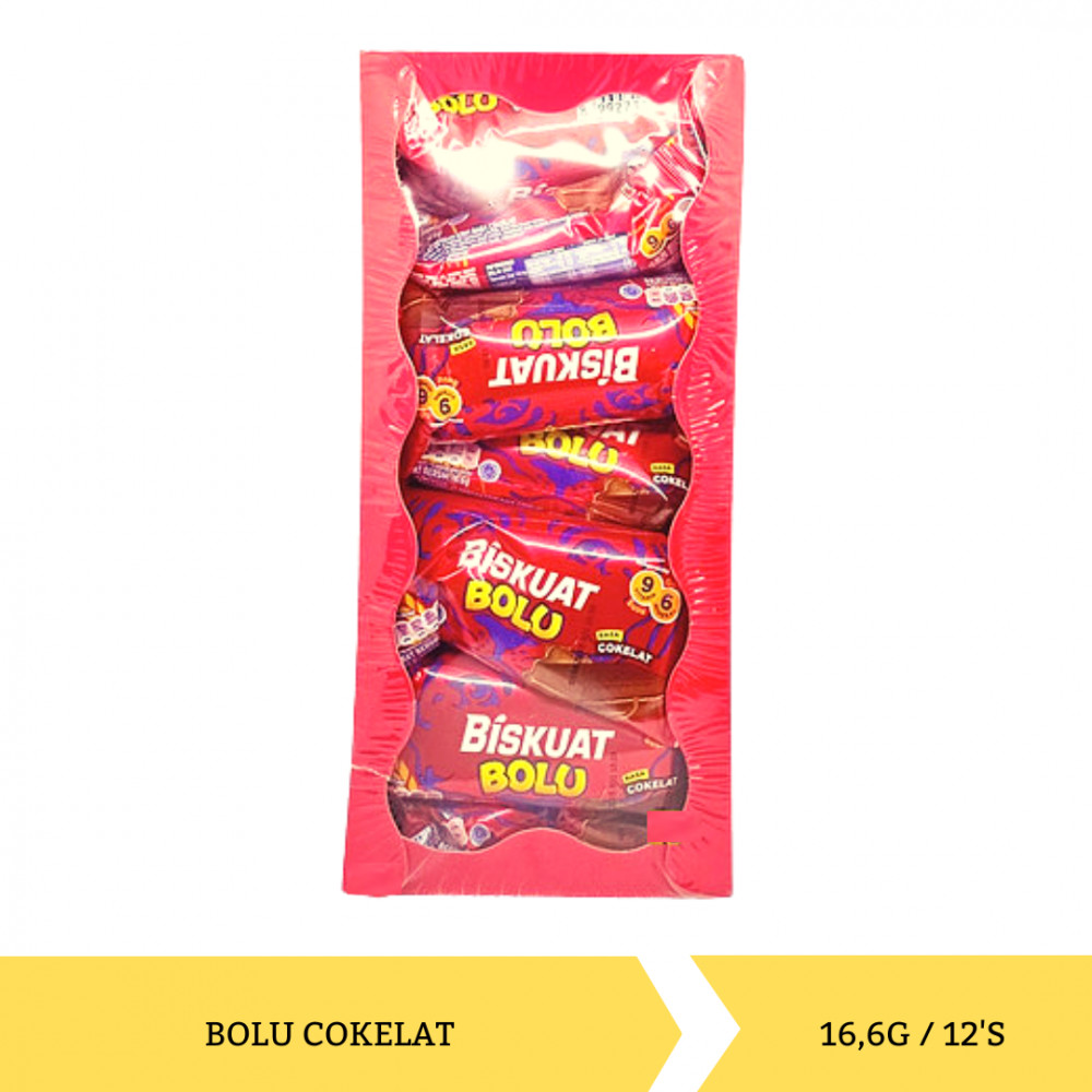 BISKUAT BOLU CHOCOLATE KTK 16.6G/12`S X 12