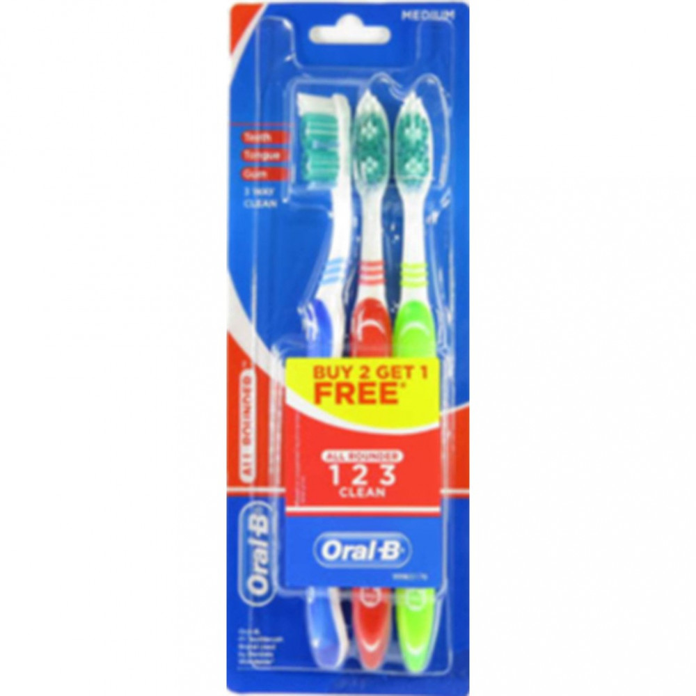 ORAL B T.BRUSH ALL ROUNDER 123 CLEAN 3`S M40