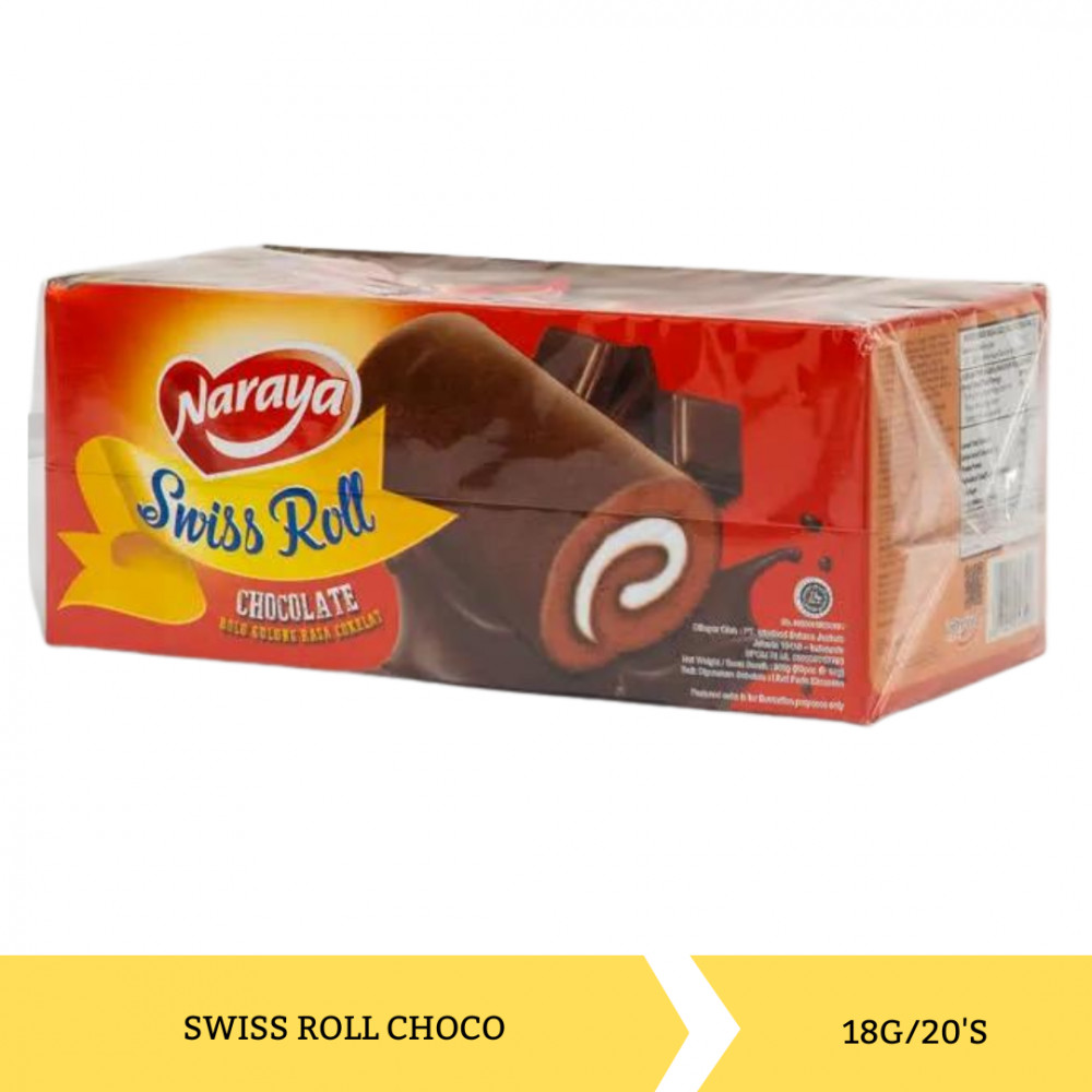 NARAYA SWISS ROLL CHOCO 18G/20`S X 12