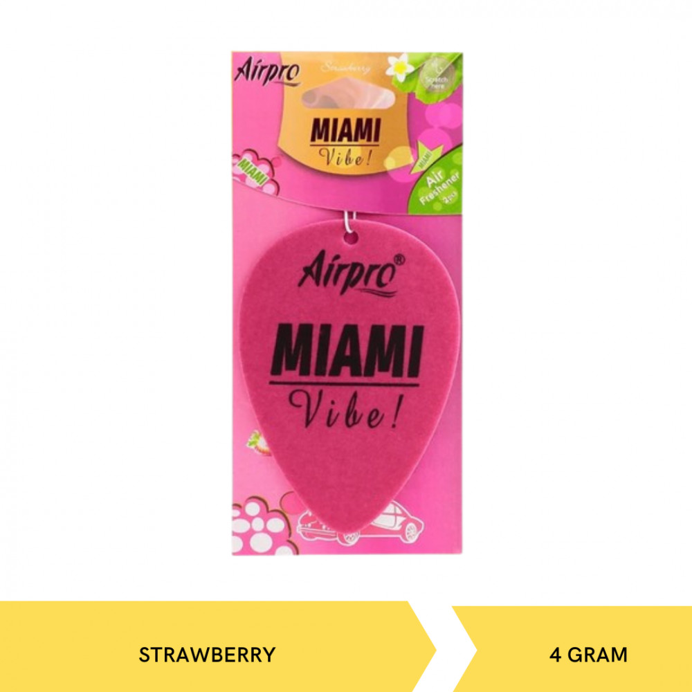 AIRPRO CAR MIAMI AIR FRESH STRAW 4G X 24