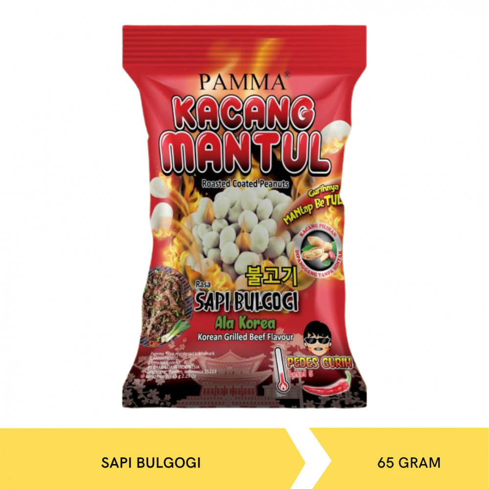 PAMMA KACANG MANTUL SAPI BULGOGI  65G X 24