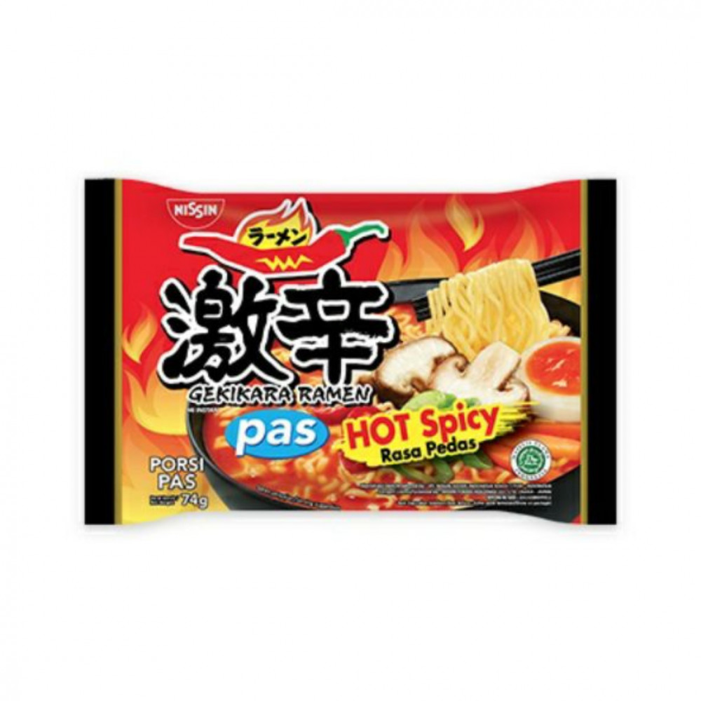 NISSIN GEKIKARA RAMEN HOT SPICY 74G X 30