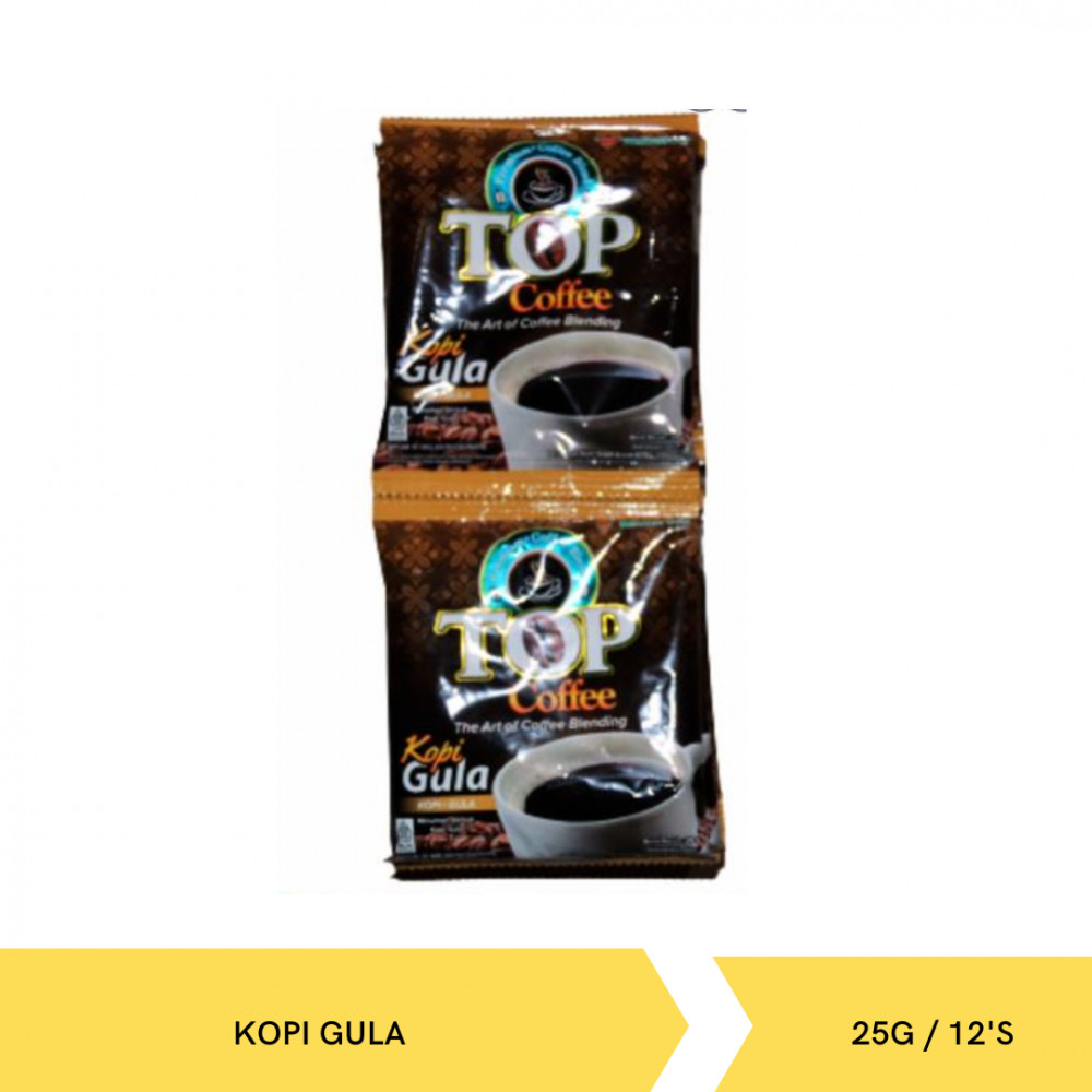 TOP COFFEE GULA  BANDED 25G/12`S X 10