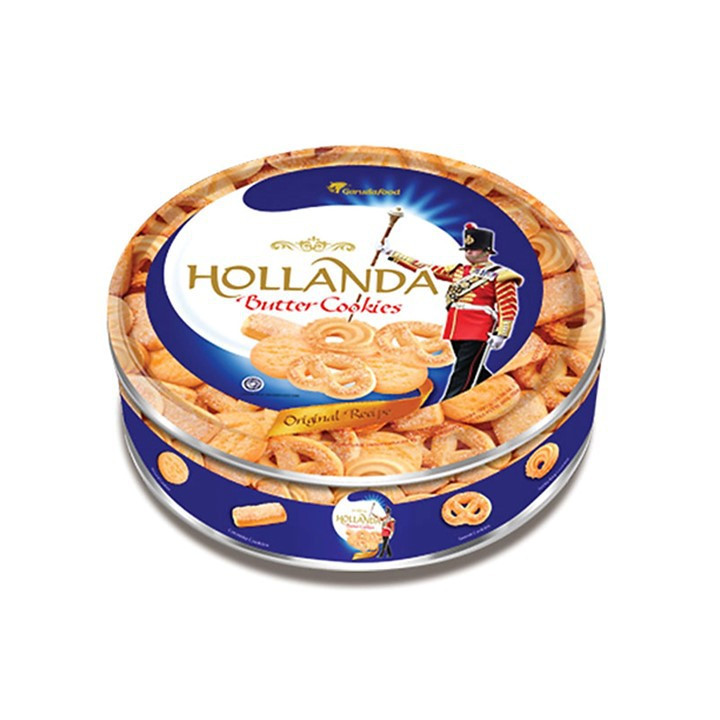 HOLLANDA BUTTER COOKIES TIN 225G X 6