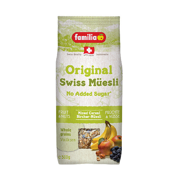 FAMILIA ORIGINAL SWISS MUESLI NO SUGAR 500G-DNR