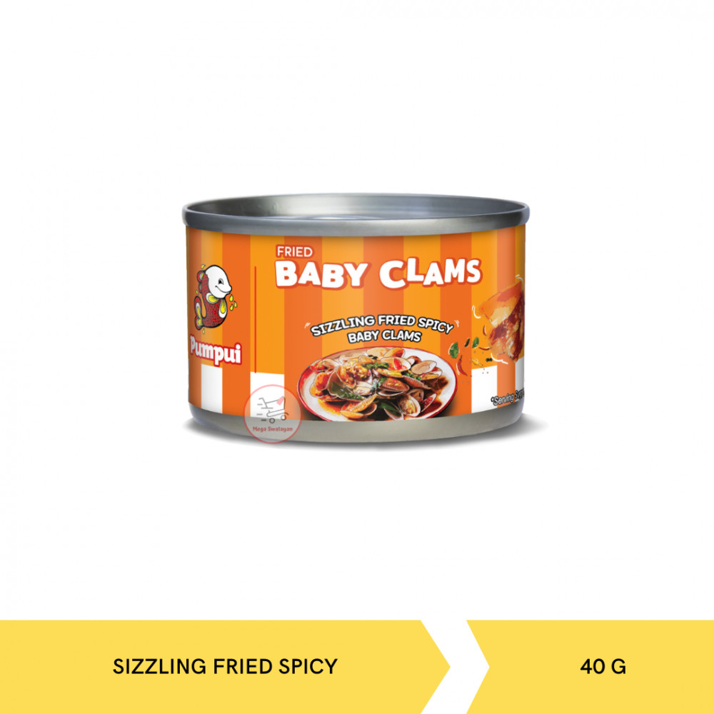 PUMPUI SIZZLING FRIED SPICY BABY CLAM 40GX 48